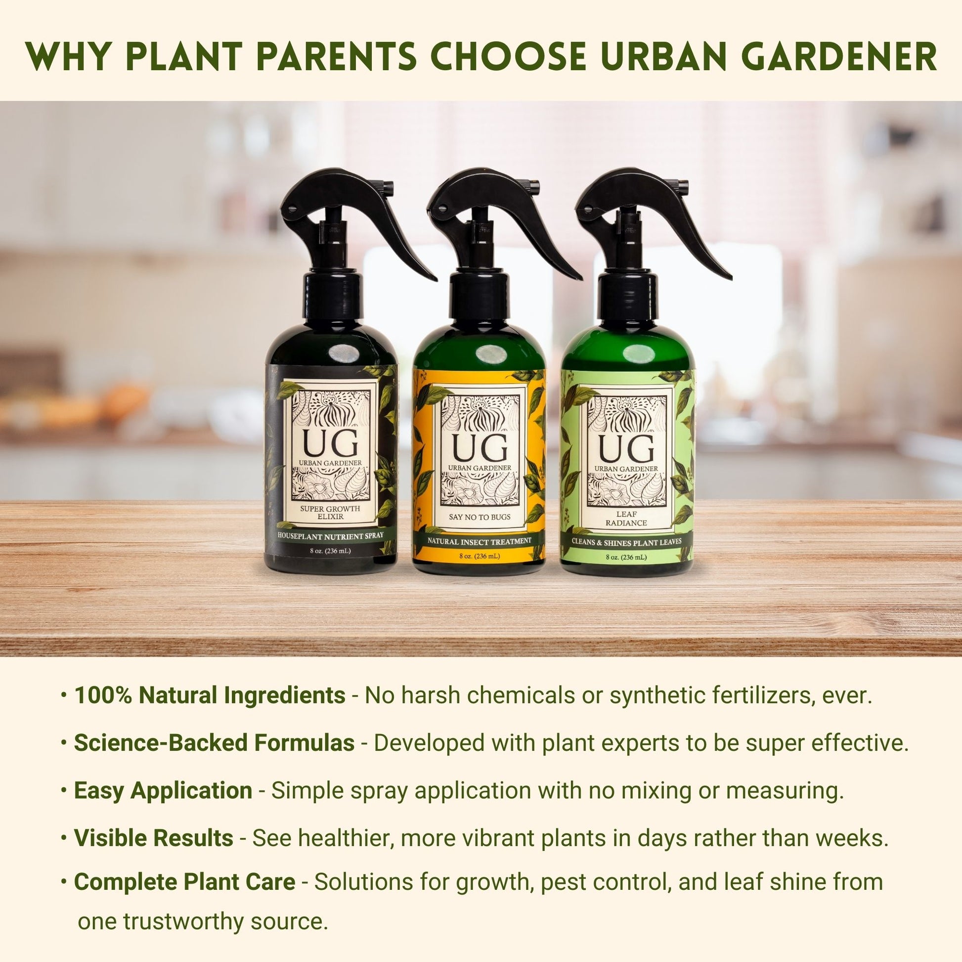 indoor bug plant spray Wholesale Partner: Urban Gardener - Say No To Bugs - Natural Insect Treatment
