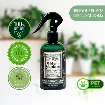 Houseplant Growth Spray | Foliar Feed for Indoor Plants – Super Growth Elixir