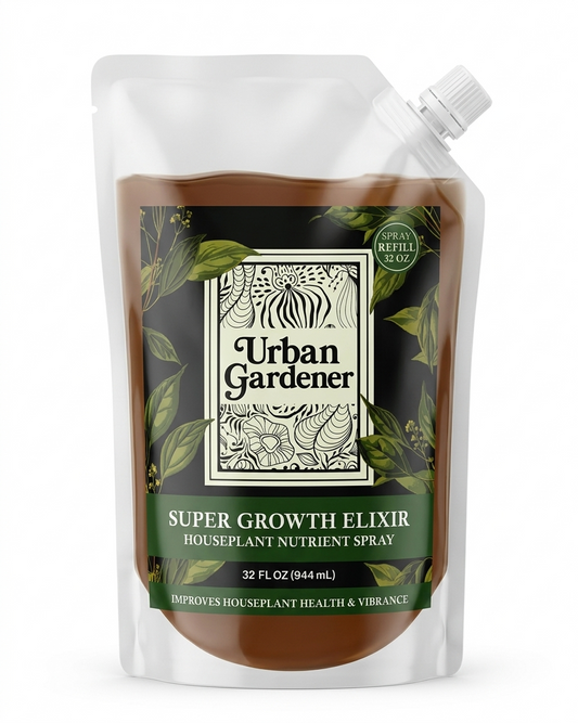 Earth friendly Eco-pouch - Super Growth Elixir Refill - Best Selling All Natural Houseplant Growth Spray