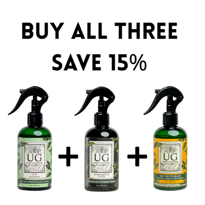 UG 3 Pack Kit - Super Growth Elixir, Say No To Bugs, Leaf Radiance